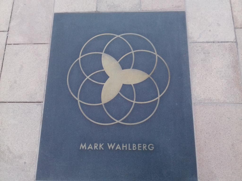 Mark Wahlberg walk of fame Dubai